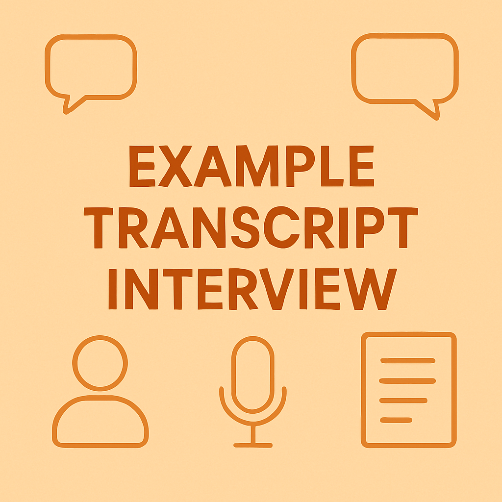 Example Transcript Interview: A Quick Guide for Hiring Managers and Recruiters
