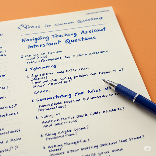 Navigating Teaching Assistant Interview Questions