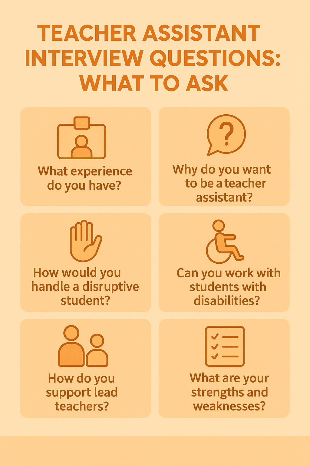 Teacher Assistant Interview Questions: What to Ask